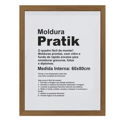 Moldura Prtika Premier 60x80cm Natural
