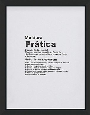 Porta Retrato Prtica 40x50cm Madeira Branco