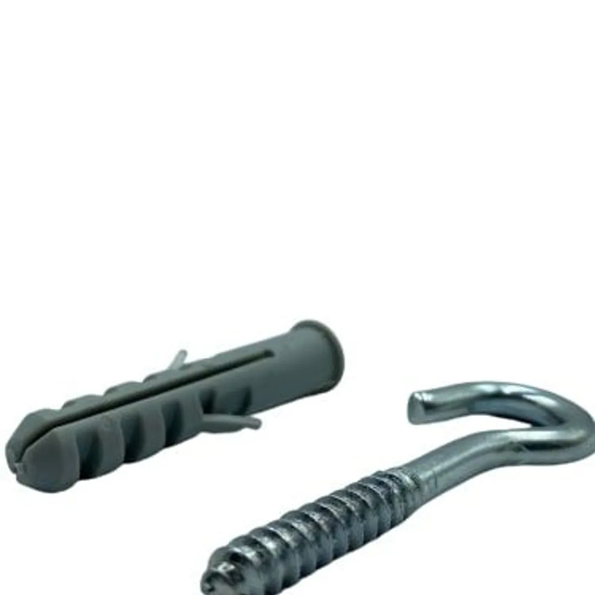Bucha de Nylon com Gancho Zincado 7,5x85mm 12mm 50 Peças Cinza Foxmix, marca Foxmix - Foto 2
