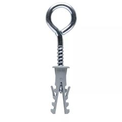 Bucha de Nylon com Pitão de Inox 4,4x65mm 8mm 4 Peças Cinza