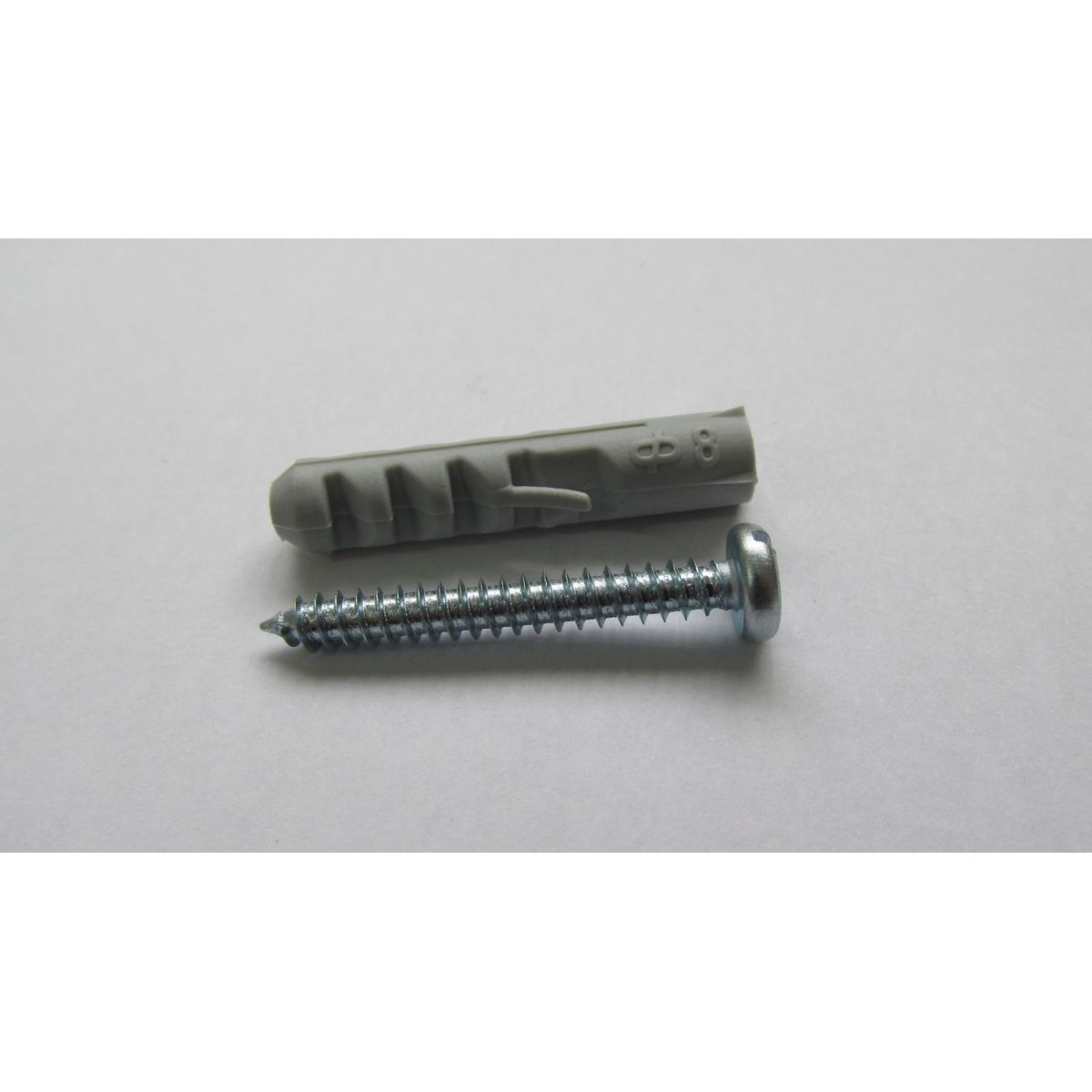 Bucha com Parafuso Cabeça de Panela Auto Atarraxante 4,8x38cm 7mm com 5 Peças Cinza, marca Foxmix - Foto Principal