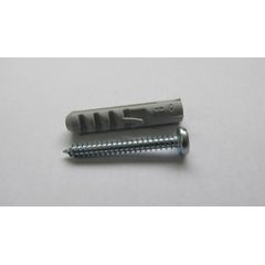 Bucha com Parafuso Cabeça de Panela Auto Atarraxante 4,8x38cm 7mm com 5 Peças Cinza