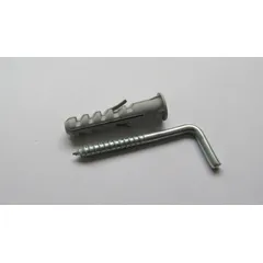 Bucha de Nylon com Escápula Zincada 3x40mm 5mm com 4 Peças Cinza