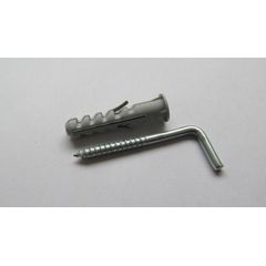 Bucha de Nylon com Escápula Zincada 4,9x75mm 10mm com 2 Peças Cinza