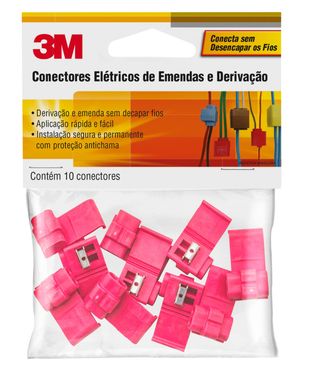 Conector Emenda 10A Para Cabo/Fio 0,3-1Mm2
