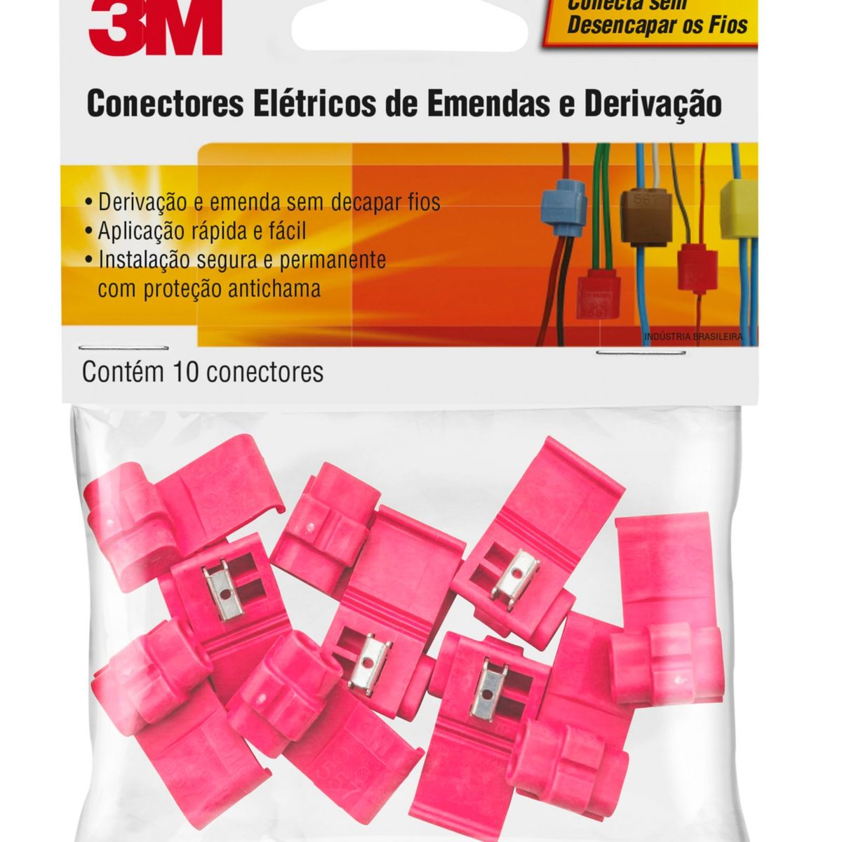 Conector Emenda Derivação Idc 557 Encapsulado 10 Unidades 3M, marca 3m - Foto Principal