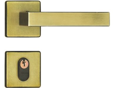 Fechadura Externa 1700 Retrtil Quadrada 1701 Oxidado