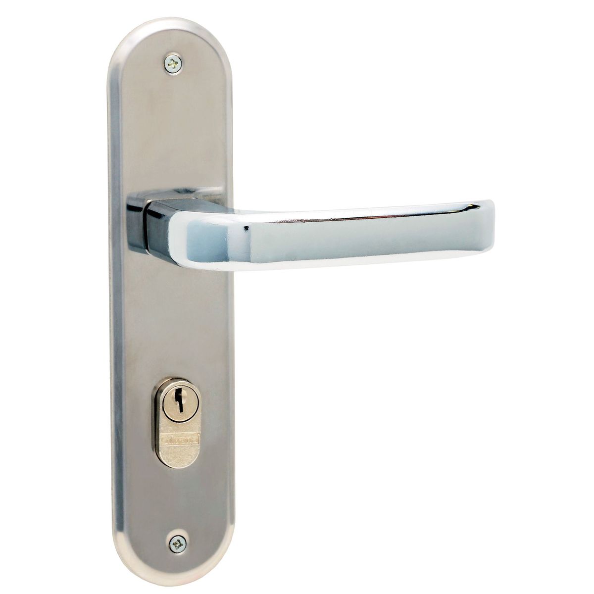 Fechadura 1300 Externa Onix Espelho Zero 1301 Cromado, marca Silvana - Foto Principal