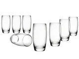 Jogo 8 Copos Long Drink Oca Cristalino 400ml Nadir