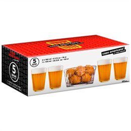 Kit Boteco 5 Peas Americano Transparente