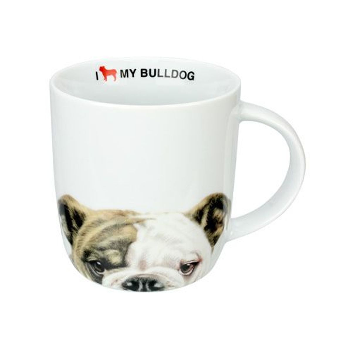 Caneca de Porcelana I Love My Bulldog 340ml Estampado, marca Full Fit - Foto Principal