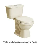 Caixa Acoplada para Vaso Sanitário Dual Flush Áries Bege 3L e 6L