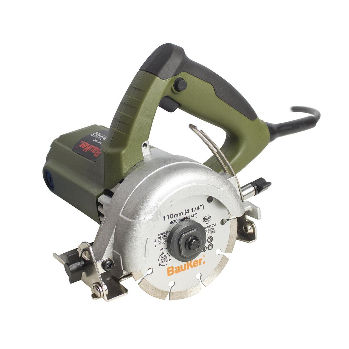Serra de Mármore 1400W 220V Verde Bauker, marca Bauker - Foto Principal