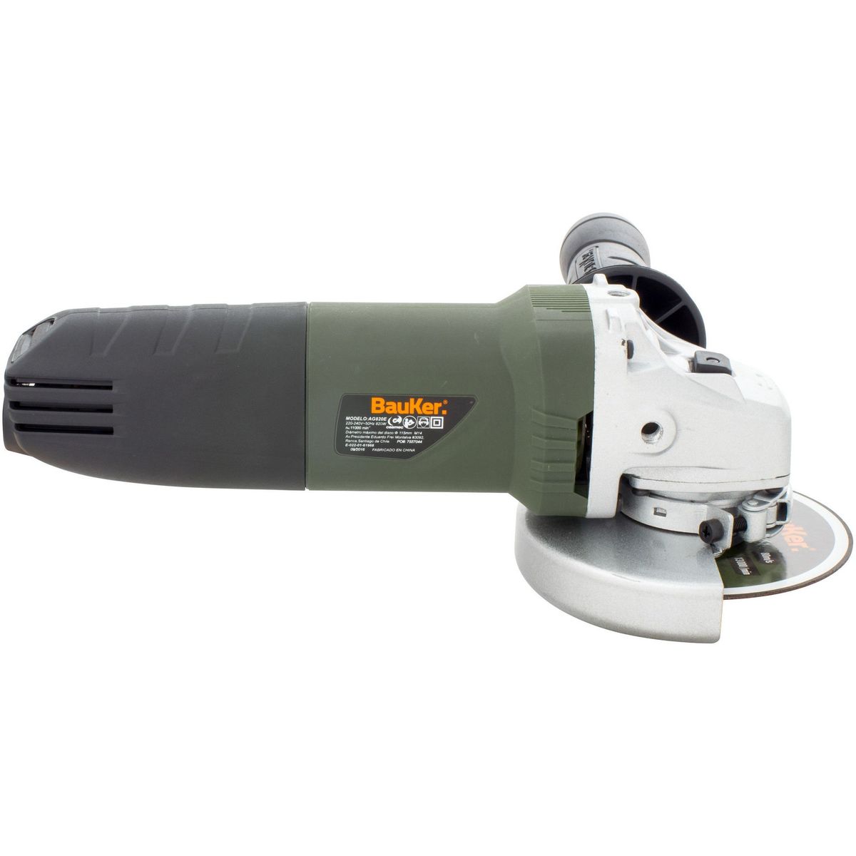 Esmerilhadeira Angular 4.1/2" 820W AG820E KIT-20 220V Bauker, marca Bauker - Foto 2