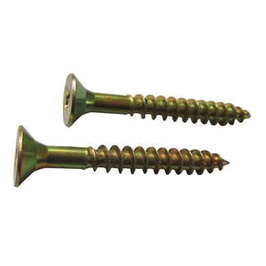 Parafuso para Aglomerado 3,5x20mm Cabea Chata Phillips Ao Dourado 500 Peas