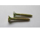 Parafuso para Aglomerado 5x60mm Cabeça Chata Phillips Aço Dourado 200 Peças