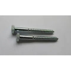Parafuso 1/4x2.1/2" Cabeça Sextavada Rosca Soberba Aço Cromado 200 Peças