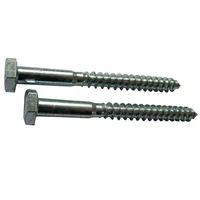 Parafuso 1/4x2" Cabeça Sextavada Rosca Soberba Aço Cromado 200 Peças