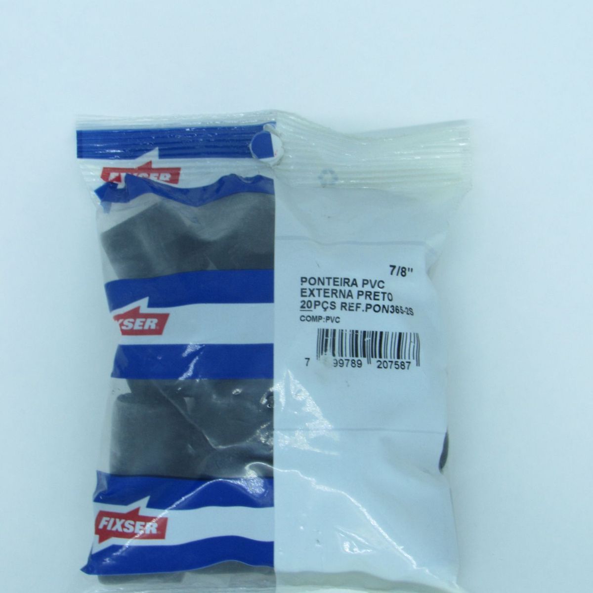 Ponteira de PVC Externa 7/8" 20 Peças Preto, marca Foxmix - Foto 2