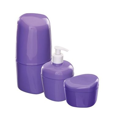 Kit para Banheiro 3 Peas Uva