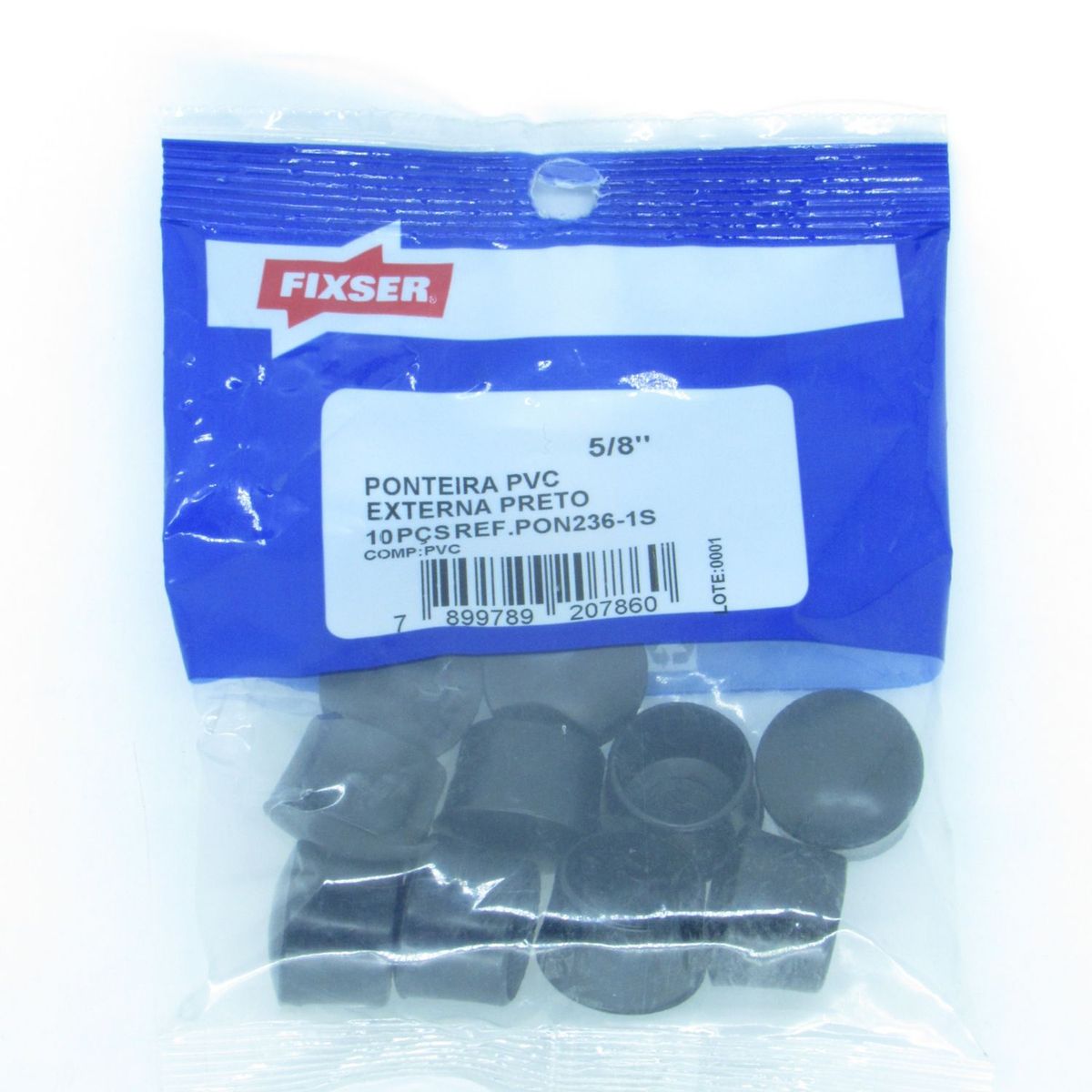 Ponteira Externa 5/8" 10 Peças Preto, marca Foxmix - Foto 2