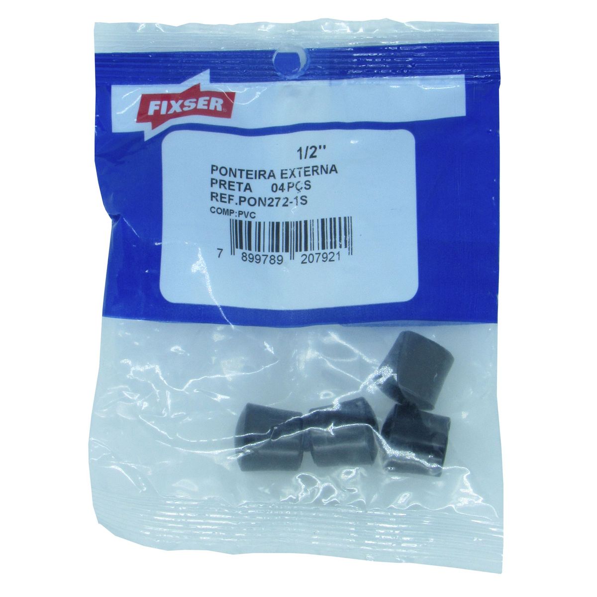 Ponteira Externa 1/2" 4 Peças Preto, marca Foxmix - Foto 2