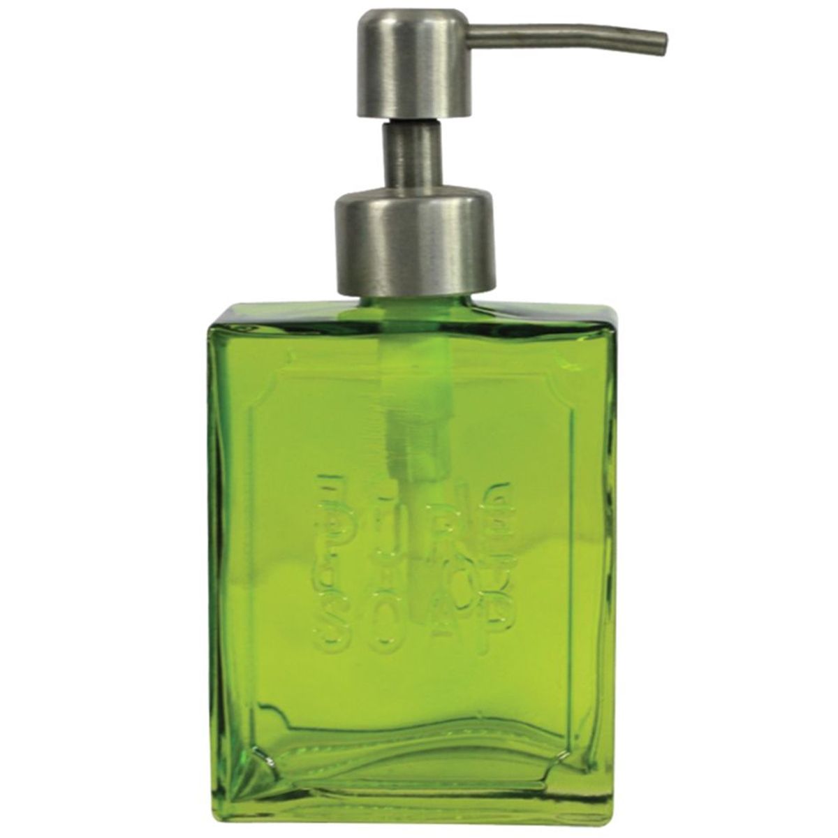 Porta Sabonete Líquido Pure Soap Vidro 16x8x4cm Verde, marca Urban - Foto Principal