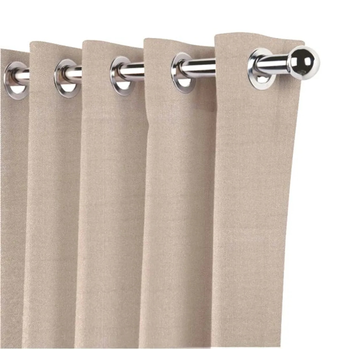 Cortina Tafeta com Microfibra 280x180cm Cinza, marca Just Home Collection - Foto Principal