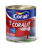 Esmalte Sintético Alto Brilho Vermelho 225ml Coralit Premium para Madeiras e Metais Coral