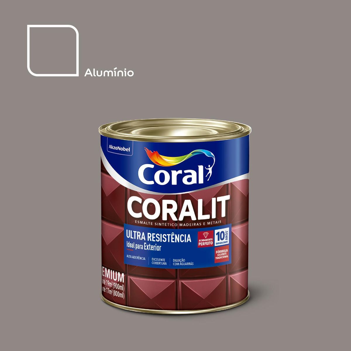 Esmalte Sintético Coralit Premium para Madeiras e Metais 225ml, marca Coral - Foto Principal