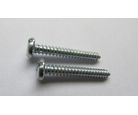 Parafuso 3,5x13mm Cabeça Panela Rosca Auto Atarraxante Cromado 20 Peças