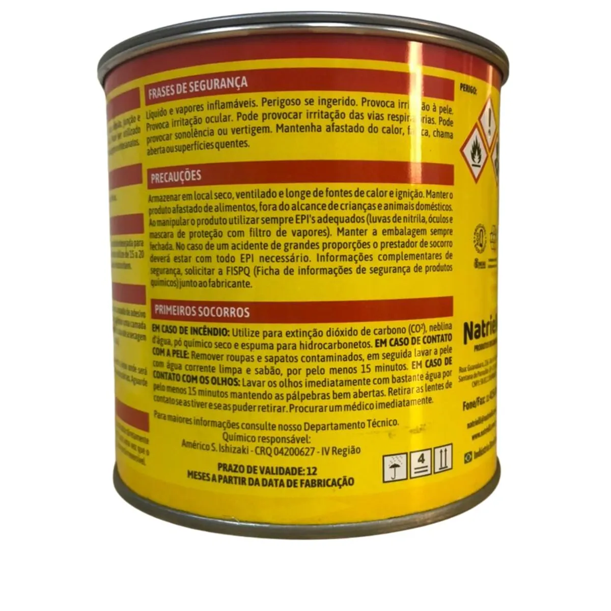 Adesivo Plástico Cinza 1kg, marca Natrielli - Foto 2