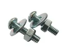 Parafuso 3/16x2" Ferro Maquina 200 Peças Cromado