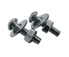 Parafuso 1/4x1" Ferro Maquina 200 Peças Cromado