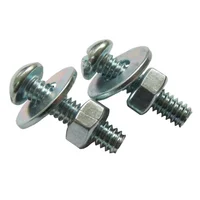 Parafuso 1/4x2" Ferro Maquina 100 Peças Cromado