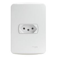 Conjunto Tomada 4X2 10A Miluz Branco