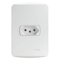 Conjunto Tomada 4X2 10A Miluz Branco