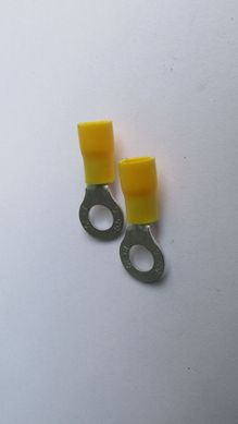 Terminal Anel Amarelo Para Fio/Cabo 4-6Mm2 Com 5 Peas