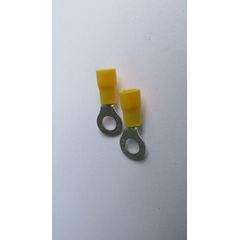 Terminal Anel Amarelo Para Fio/Cabo 4-6Mm2 Com 5 Peças