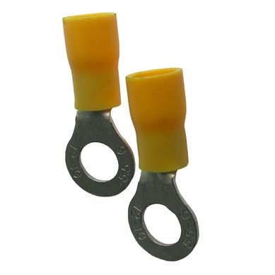Terminal Anel Amarelo Para Fio/Cabo 4-6Mm2 Com 5 Peas
