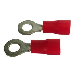 Terminal Anel Vermelho Para Fio/Cabo 0,5-1,5Mm2 Com 5 Peças