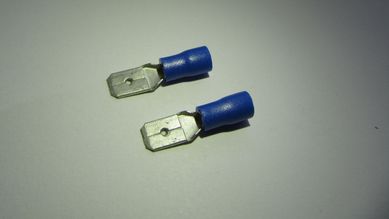 Terminal Macho Azul Para Fio/Cabo 1,5-2,5Mm2 Com 5 Peas