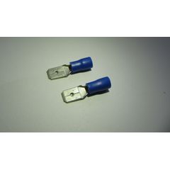 Terminal Macho Azul Para Fio/Cabo 1,5-2,5Mm2 Com 5 Peças