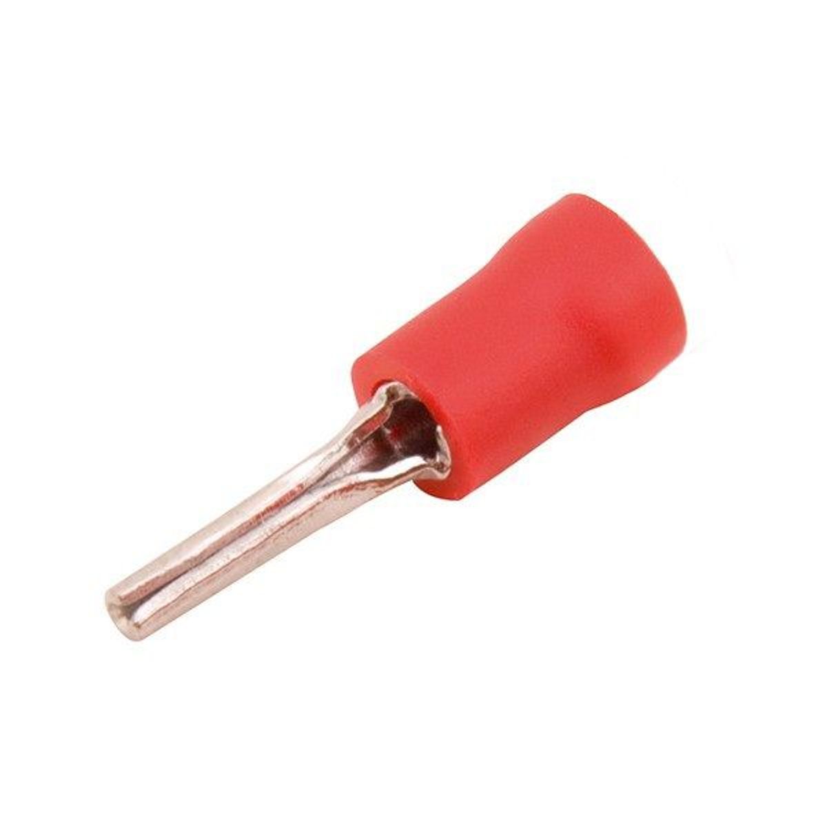 Terminal Pino Vermelho Para Fio/Cabo 0,5-1,5Mm2 Com 5 Peças, marca Halux - Foto Principal