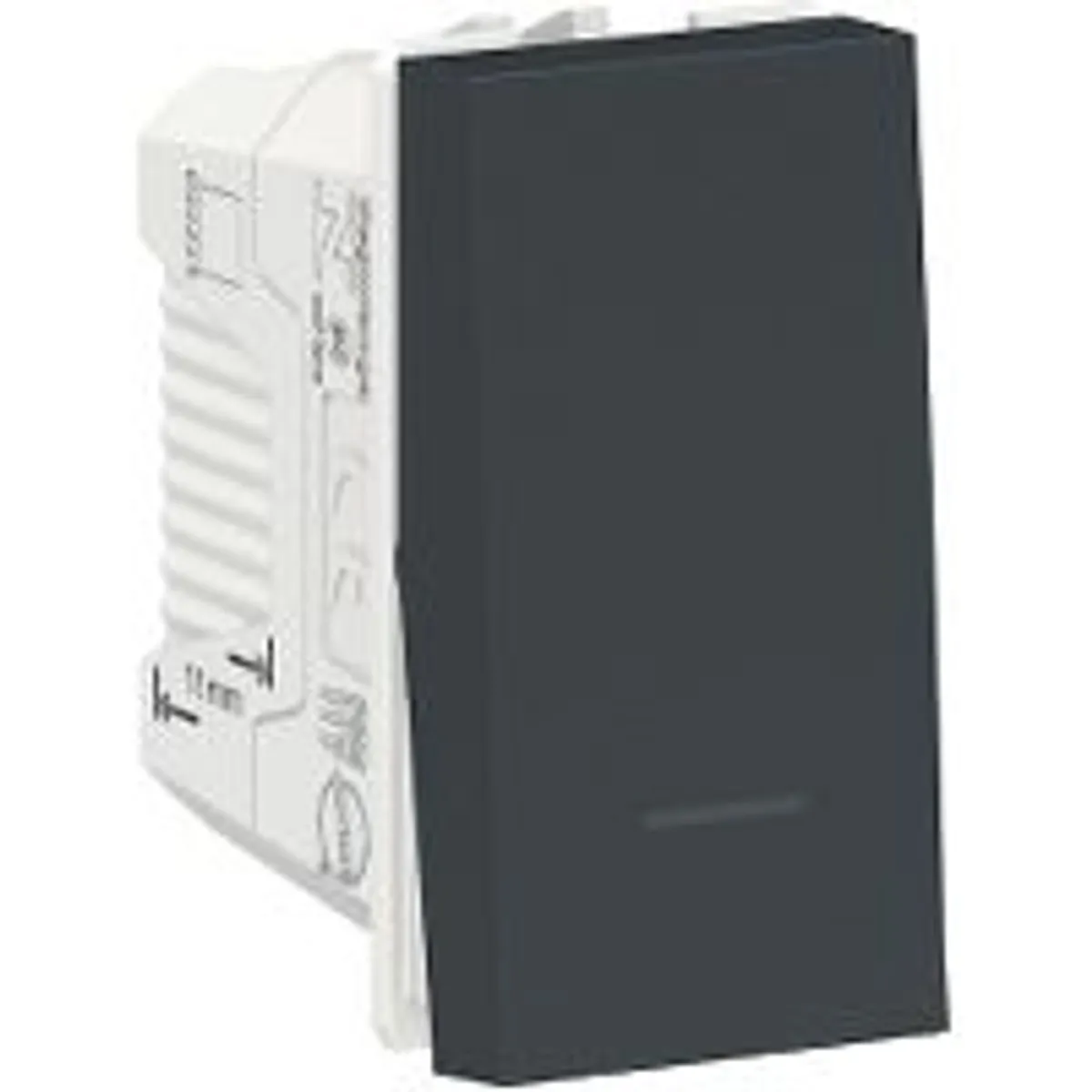 Módulo Interruptor 10A Orion Grafite Bivolt, marca Schneider - Foto 2