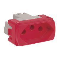 mdulo Tomada 20A miluz Vermelho Bivolt