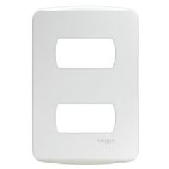 Placa Miluz Branca 4X2 2 Postos