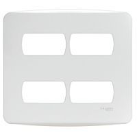 Placa Miluz Branca 4X4 4 Postos