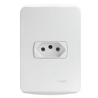 Conjunto Tomada 4X2 20A Miluz Branco
