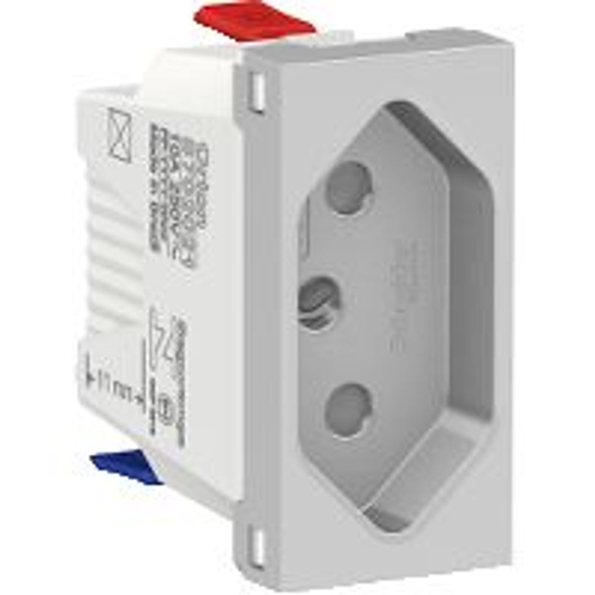 Módulo Tomada 10A Orion Aluminio Bivolt, marca Schneider - Foto Principal